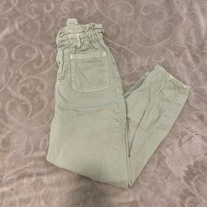 ZARA Paperbag Waist Mom Jean